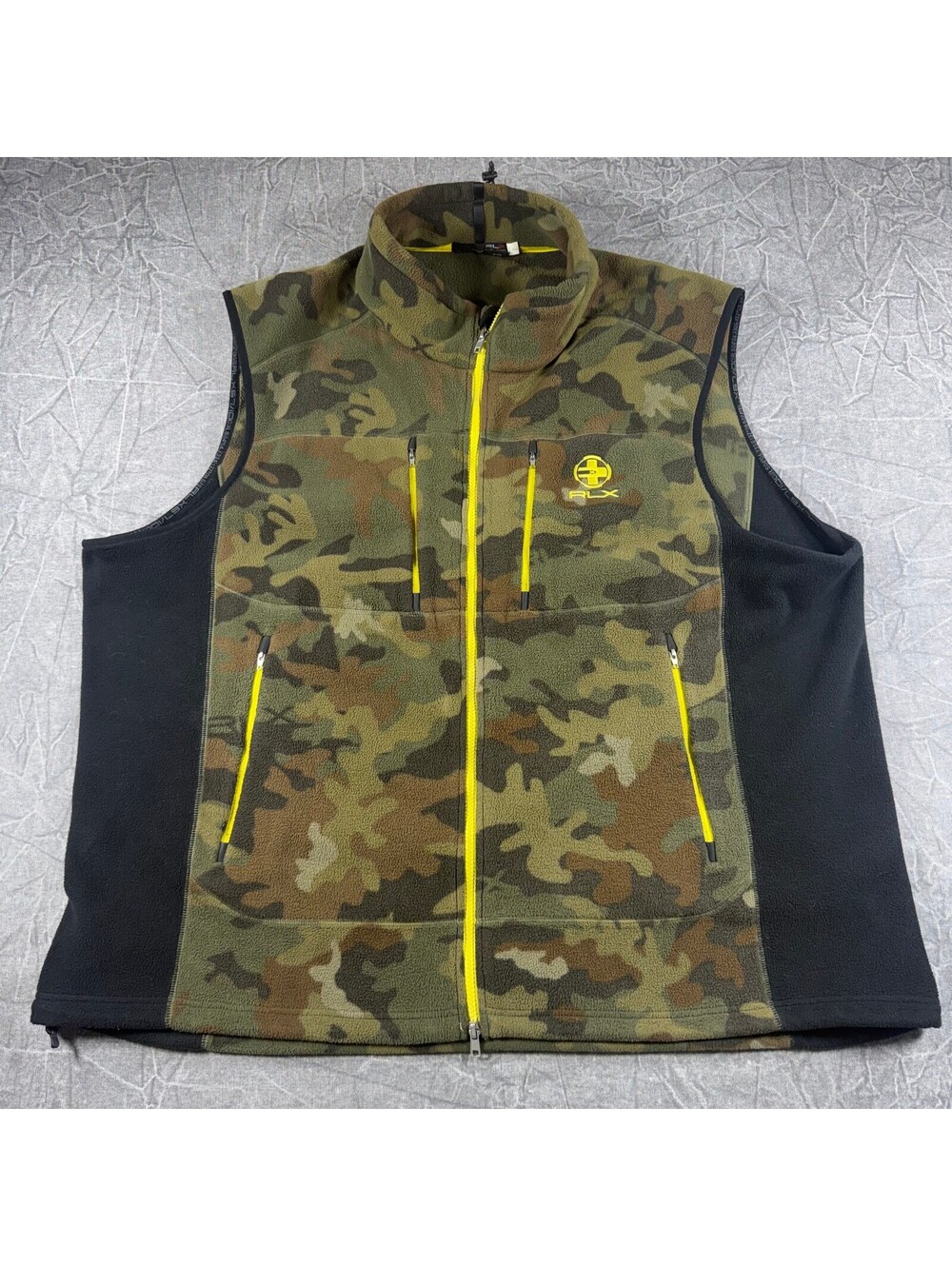 Ralph Lauren Vest Men's 2XB Camo RLX Full Zip Fleece